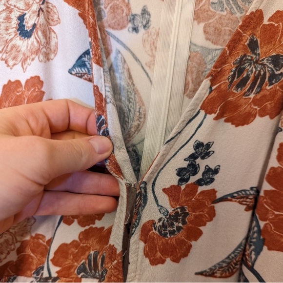 Vici Hollow Floral Pocketed Tie Jumpsuit - Picture 11 of 11